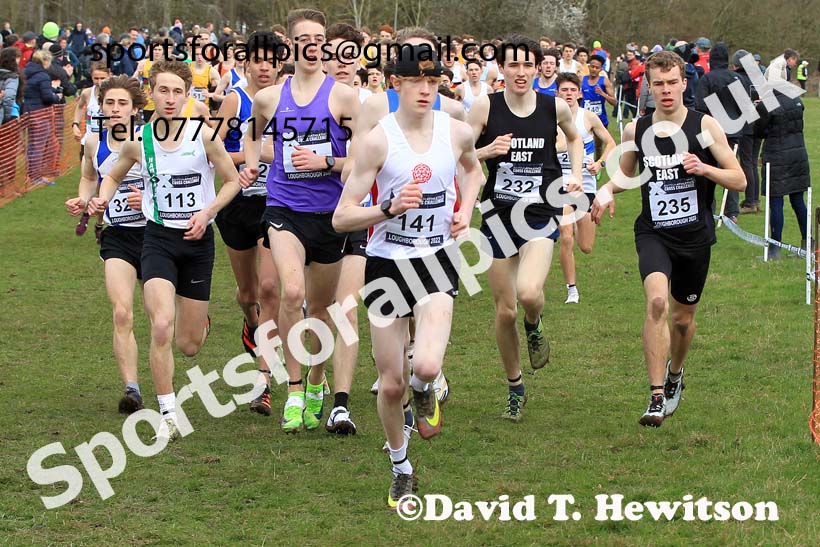 Mens Under-20s 2022 CAU Inter Counties Cross Country, Prestwold Hall, Loughborough.  Photo: David T. Hewitson/Sports for All Pics